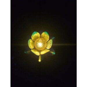 Solar Light Outdoor(2Pack), Art Crackle Globe Glass Lotus Decoration, Solar LED